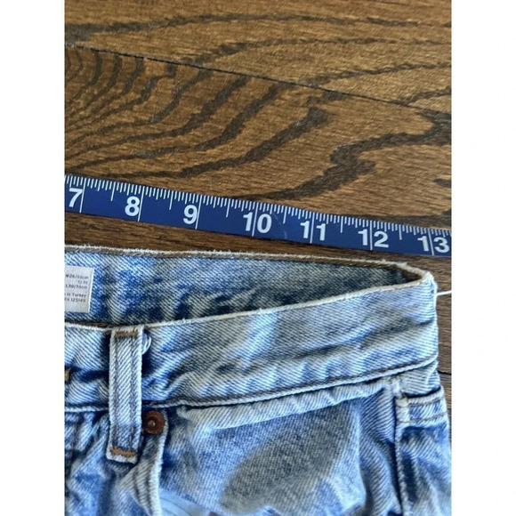 Topshop Women’s Distressed Straight Leg Editor Button Fly Jeans Size 26 L0568 - Picture 9 of 13